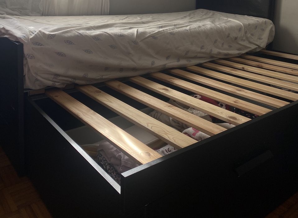 Cama individual dupla c/2 gav ikea