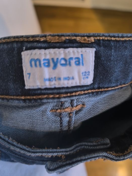 Calças ganga Mayoral para menina 7 anos