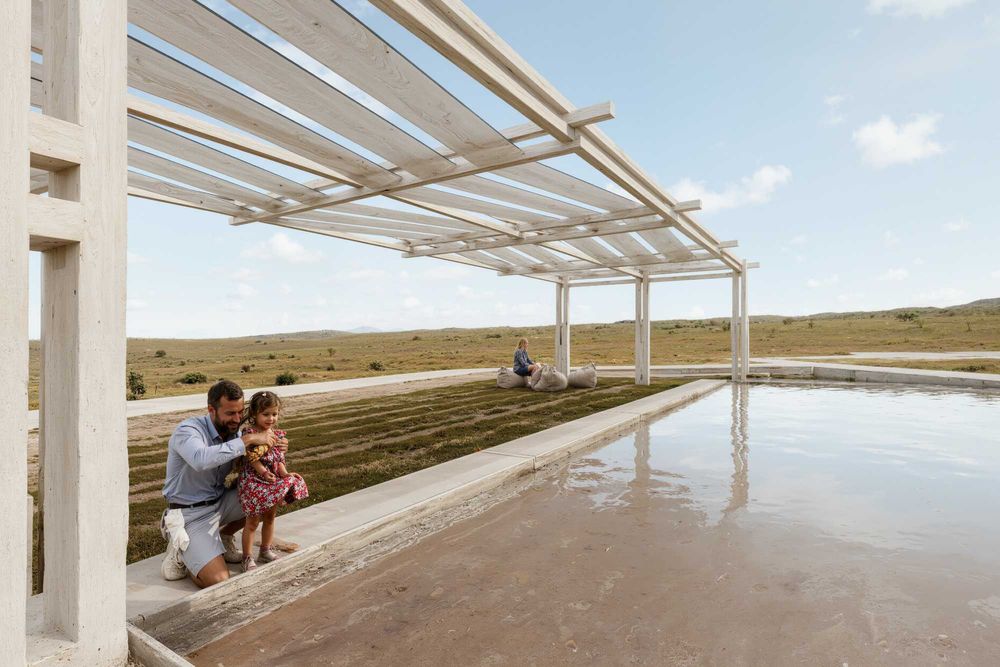 Pérgolas de grandes dimensões, em madeira com opções de acabamento