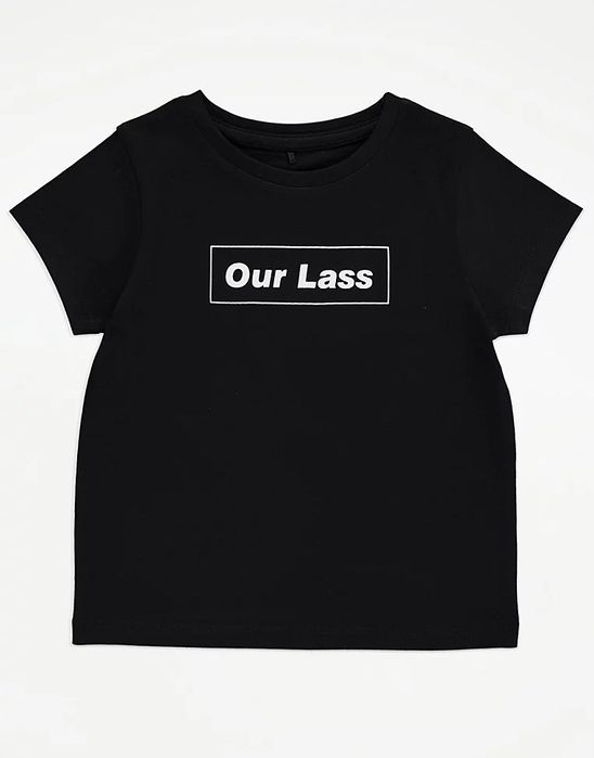 104 110 George czarna koszulka tshirt bawełniany our lass