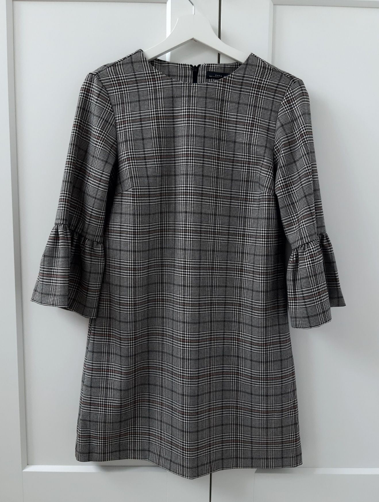 Zara Woman XS/34 sukienka krata kratka nowa metka