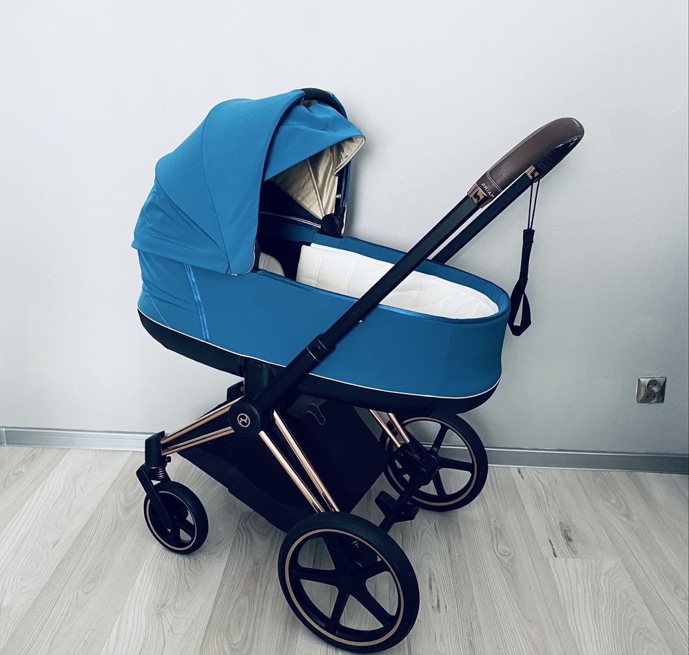 Wózek 3w1 Cybex Priam Rose Gold z fptelikiem Cybex Cloud Z