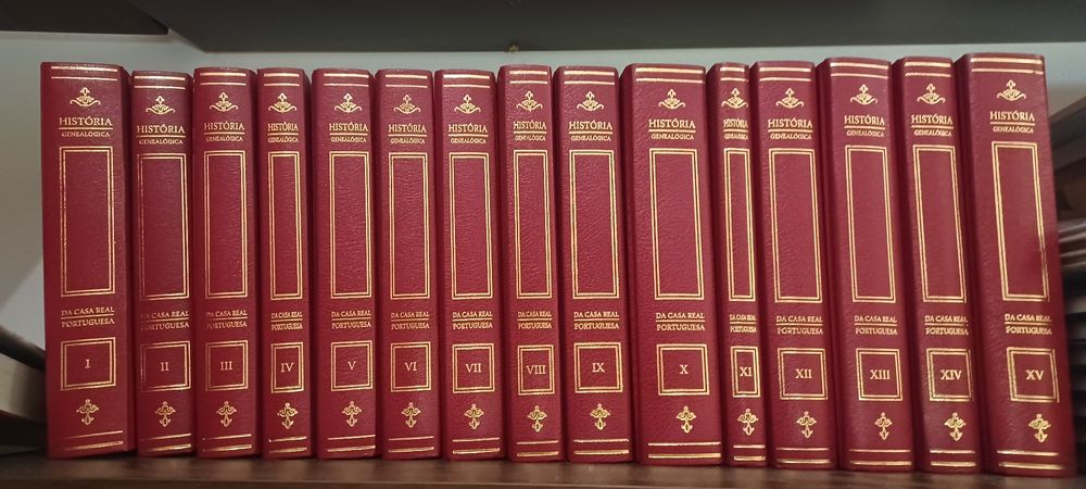 Coleção Historia da Genealogia da Casa Real Portuguesa, XV volumes