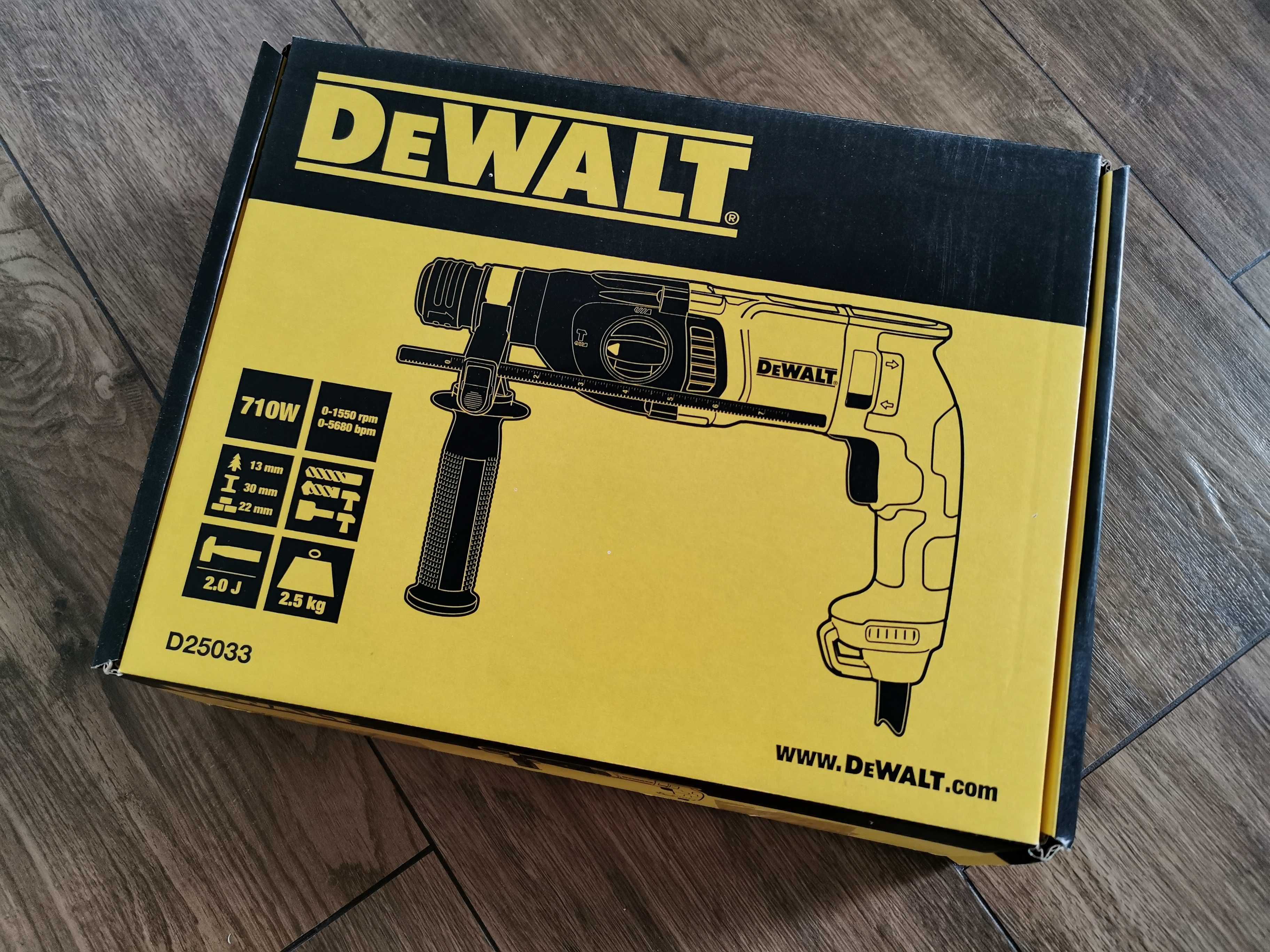 Nowa Wiertarka Udar DeWalt D25033 Gwarancja 12.2026 Prezent Okazja