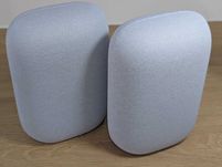 Дві розумні колонки Google Nest audio стереопара колір Chalk