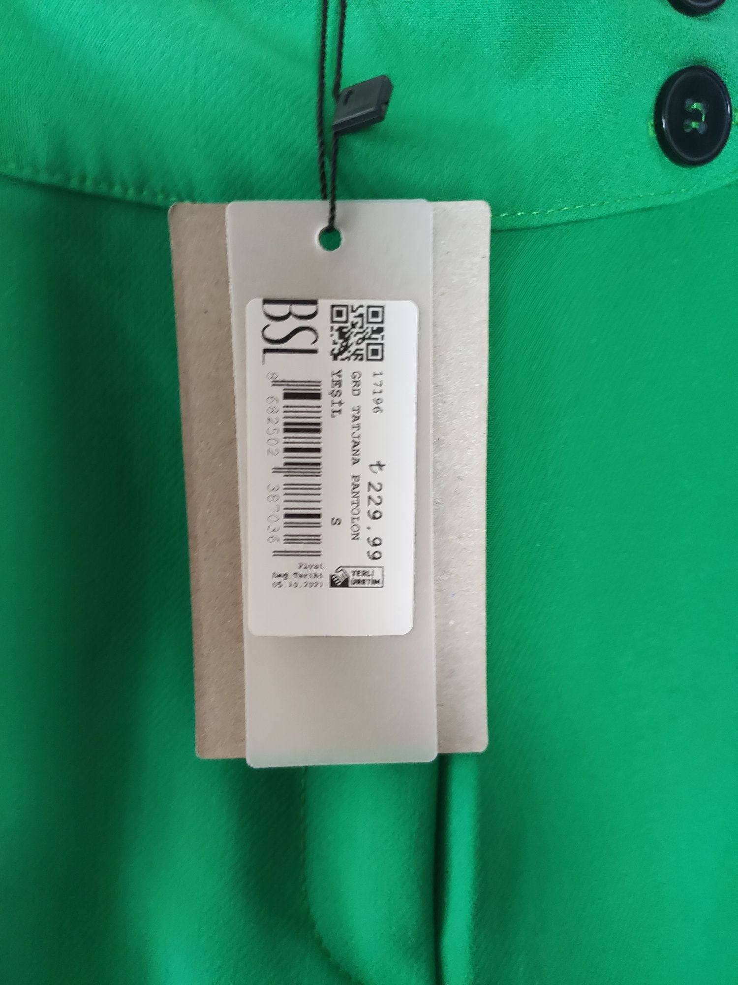 Zielone eleganckie spodnie rozmiar S