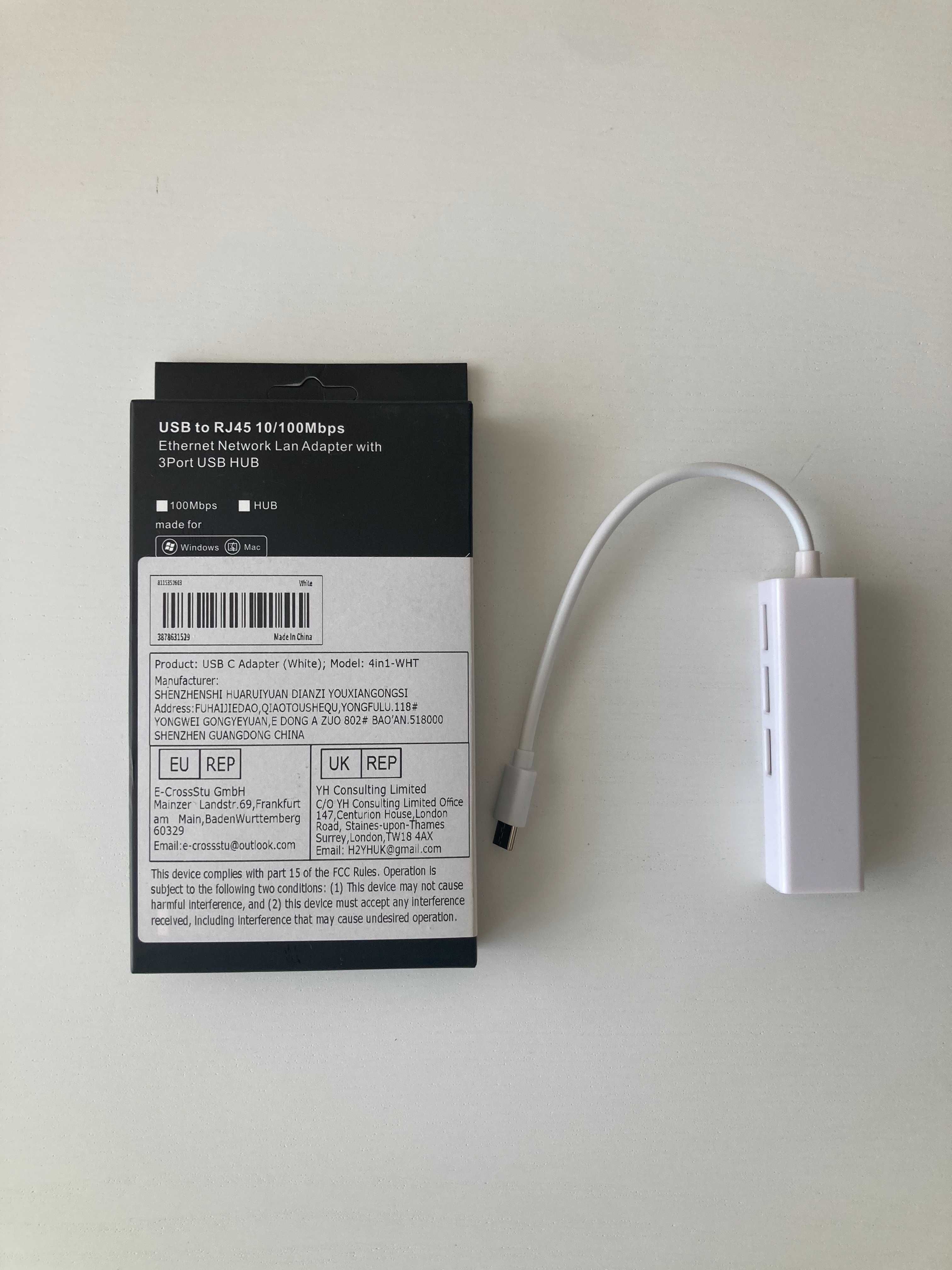 Adaptador USB-C para Ethernet