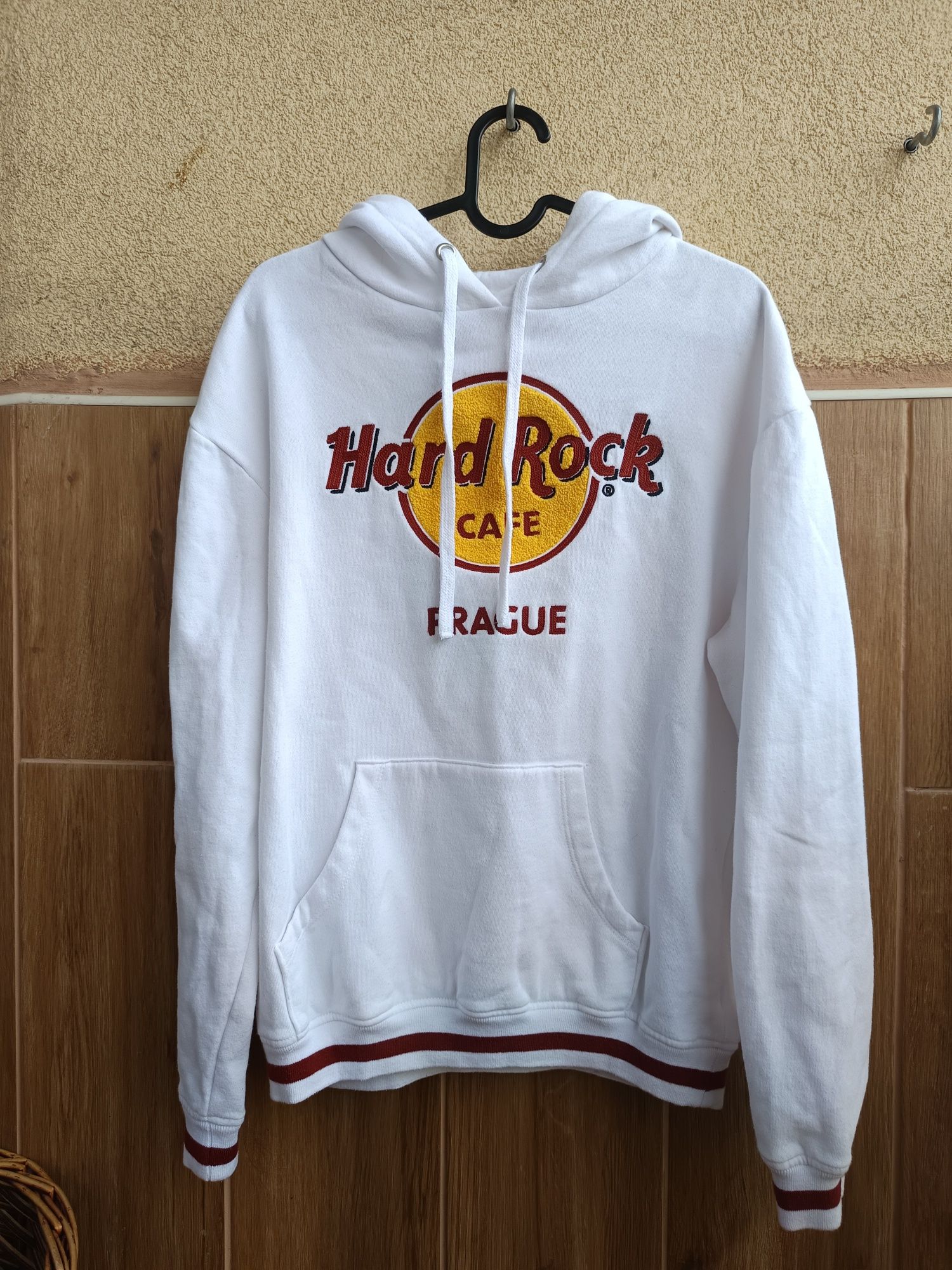 Bluza z Kapturem Hoodie Hard Rock Cafe Prague size S Haft Frotte