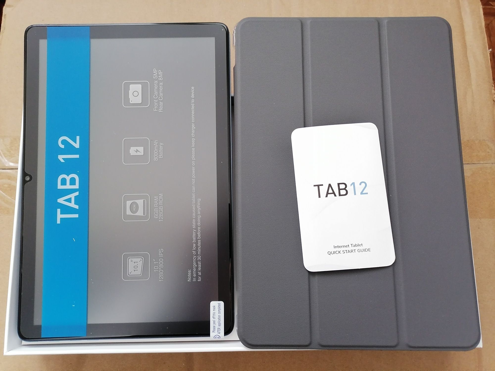 Vasoun Tab 12, 10,1" HD IPS, 2 сім карти 4g LTE, 6/128gb+чохол