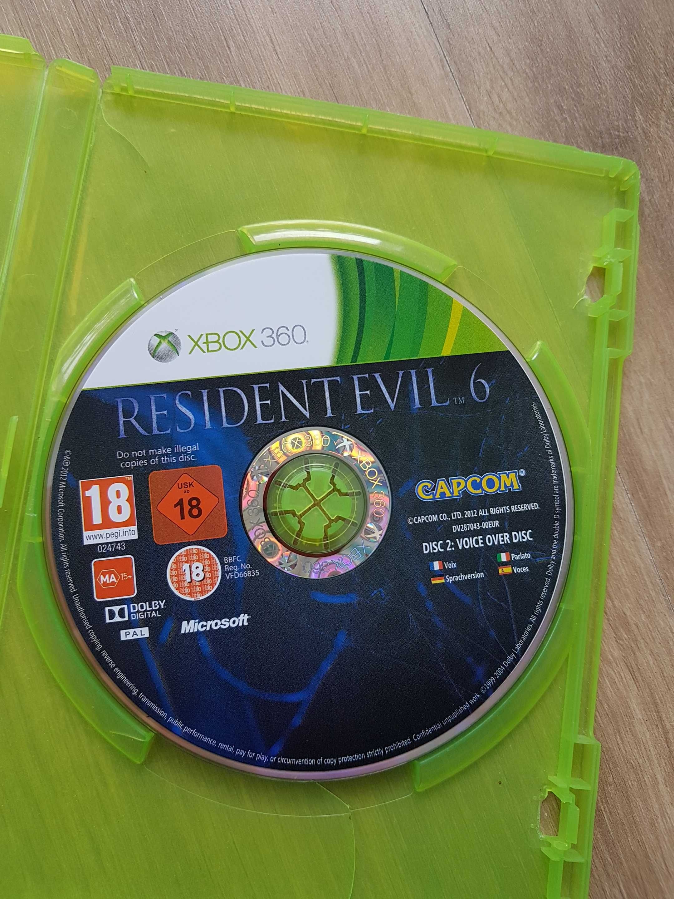 Gra RESIDENT EVIL 6 wiek 18 lat na XBOX360