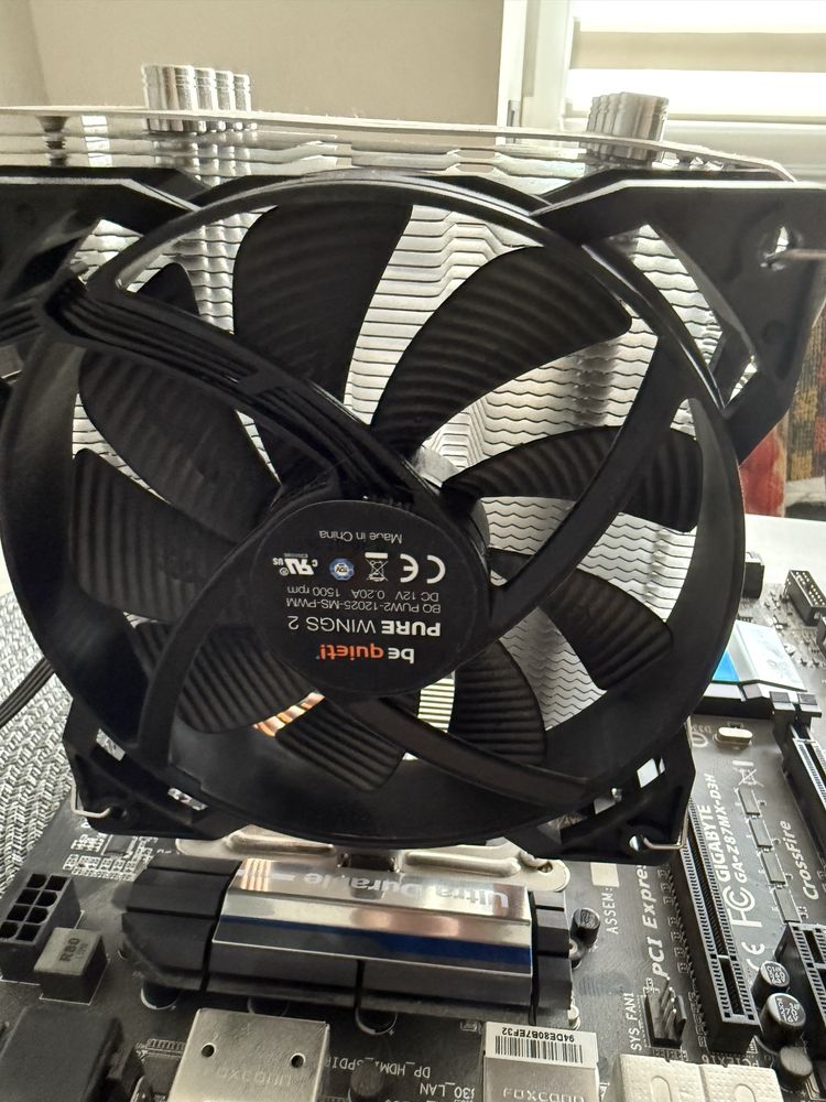 Материнка, кулер, озу, gigabyte, intel, kingston ,