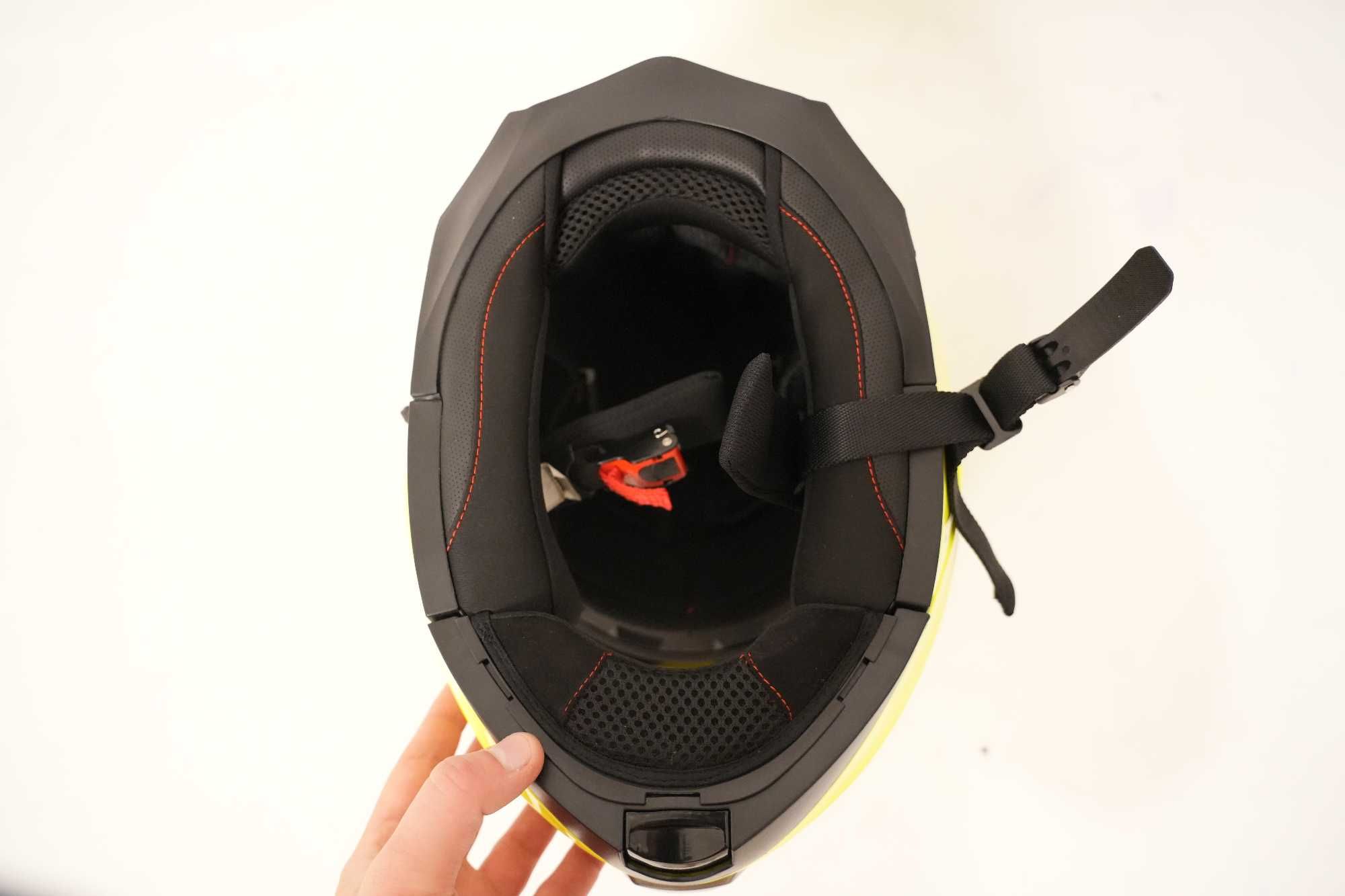 Nowy kask motocyklowy Acerbis Serel Flip-Up Fluorescent – Rozmiar L