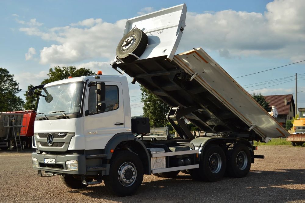 Mercedes-Benz AXOR 2633 / 6x4 / HYDROBURTA / MANUAL !  Oryginalny niski przebieg / Dwustronny kiper !