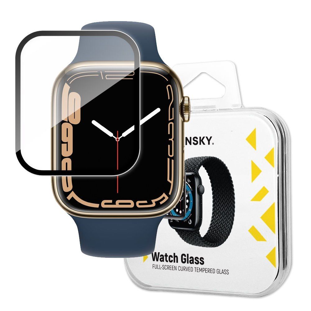 Szkło Hybrydowe do Apple Watch 7 / 8 41mm czarny