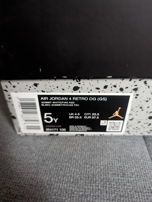 Nike Air Jordan 4 White Cement 37,5