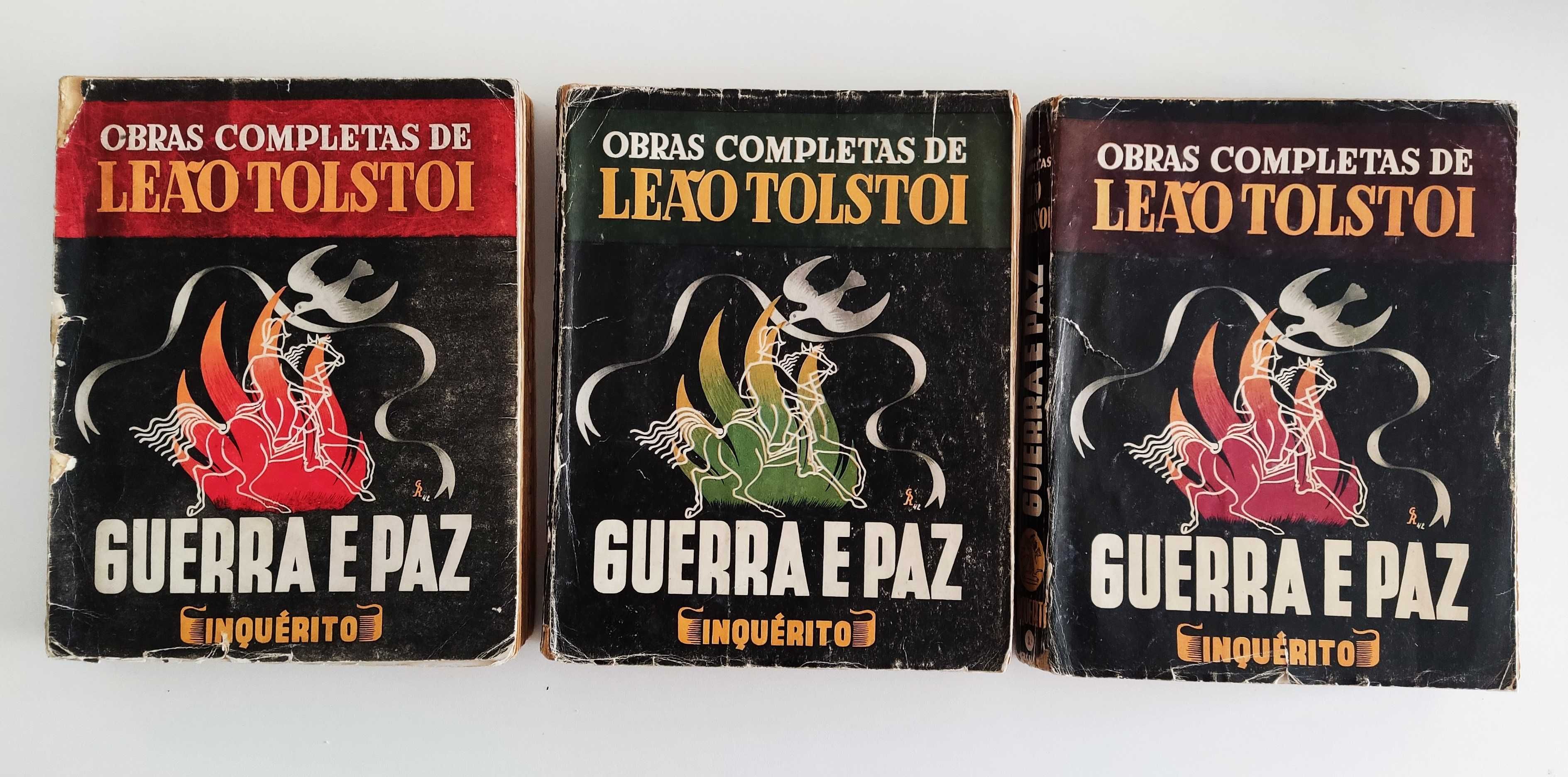 Lev Tolstoi | Guerra e Paz (3 volumes - 1ª edição 1946)