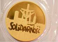 Złota moneta NSZZ Solidarność 200 000 zł 1990 [39 mm] (2000 szt)