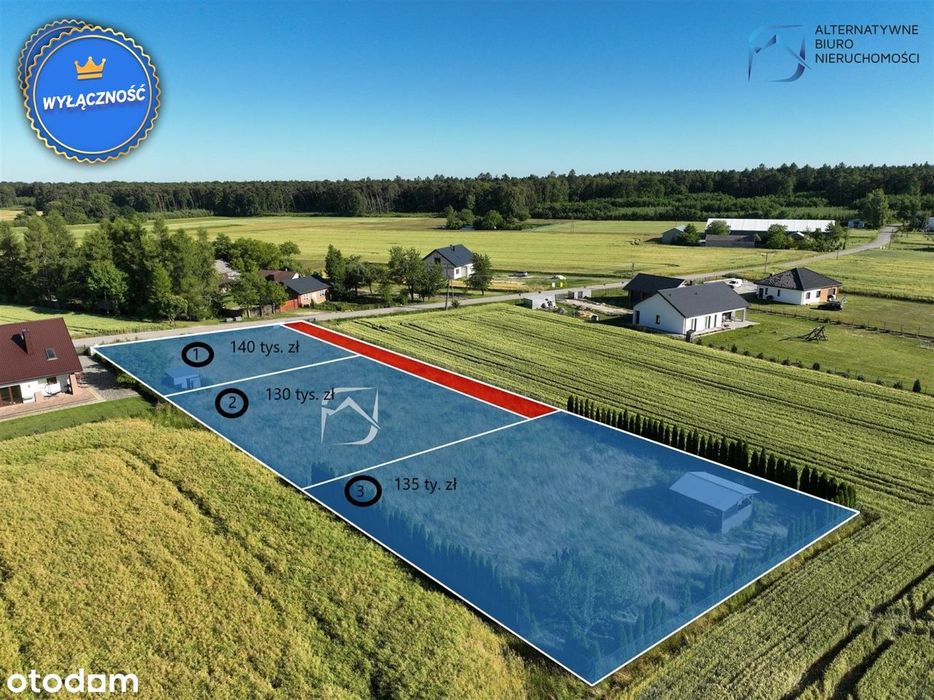 Piękne działki budowlane w spokojnej okolicy