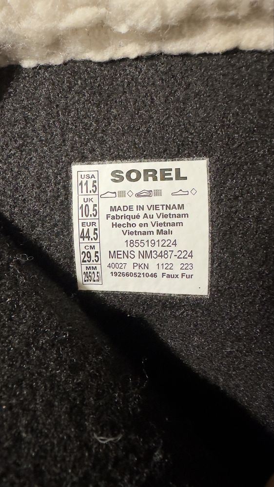 Buty zimowe Sorel Nylon , rozm. 44.5.