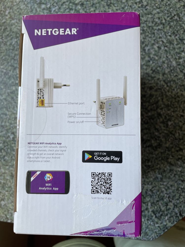 Netgear wzmacniacz sygnału WiFi AC750 (EX3700)