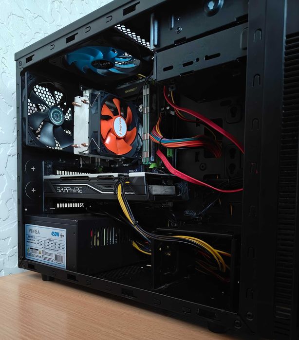 Готовий ПК Xeon 8 ядер+RX 570; SSD NVMe 256 GB, RAM 16GB, геймпад.