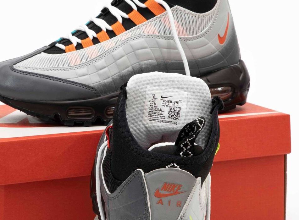 Мужские зимние кроссовки Nike Air Max 95 Sneakerboot "Color" 40-45