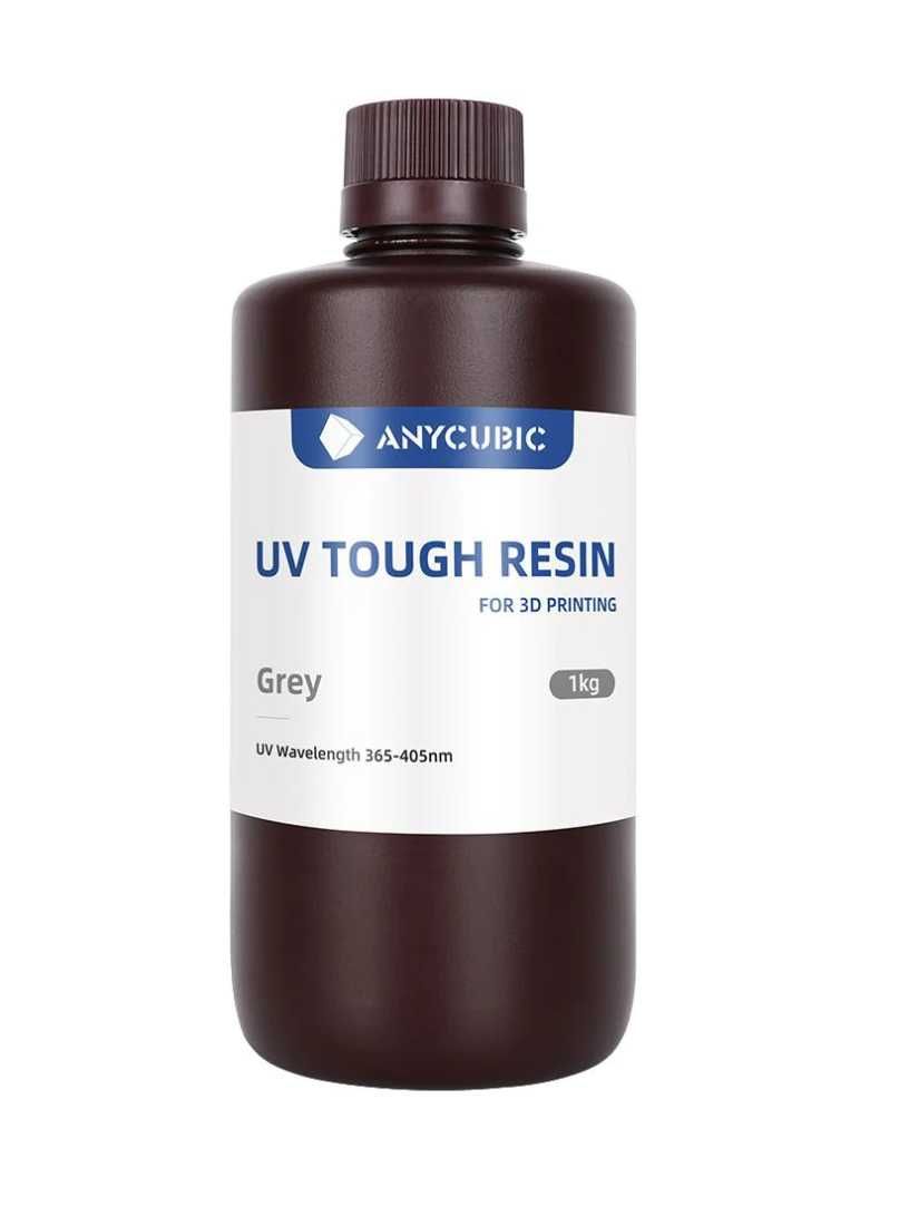 Anycubic UV Tough Resin Гнучка смола із малою усадкою GREY Сіра