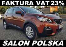 Peugeot 3008 1.2 TURBO 130KM Salon Polska ROK GWARANCJI VAT23% ASO Bezwypadkowy