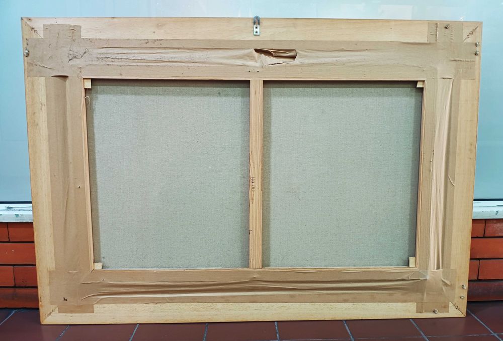 Quadro Óleo Sobre Tela Teixeira Cardoso Navios