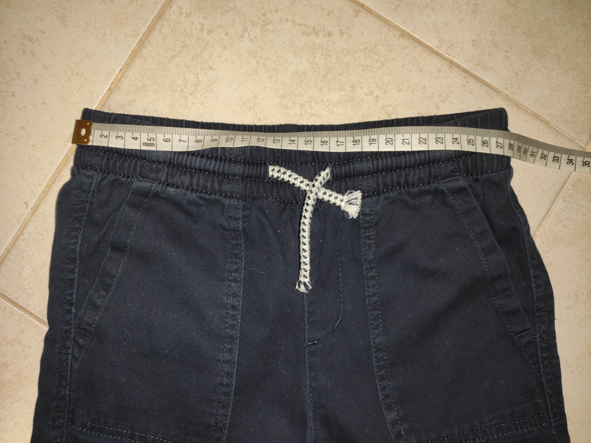 Granatowe joggery chłopięce na gumce H&M 116