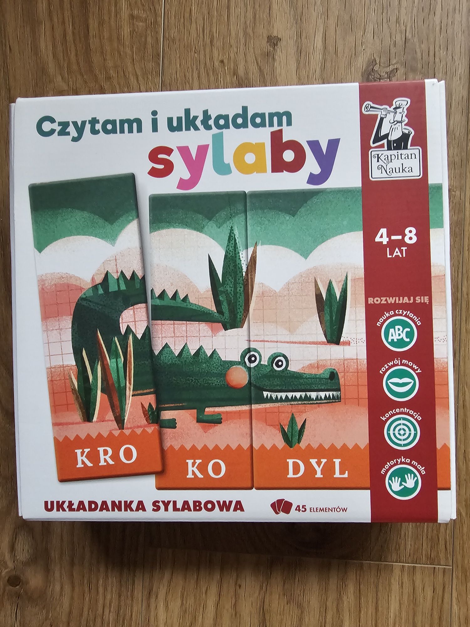 Czytam i układam sylaby, gra edukacyjna