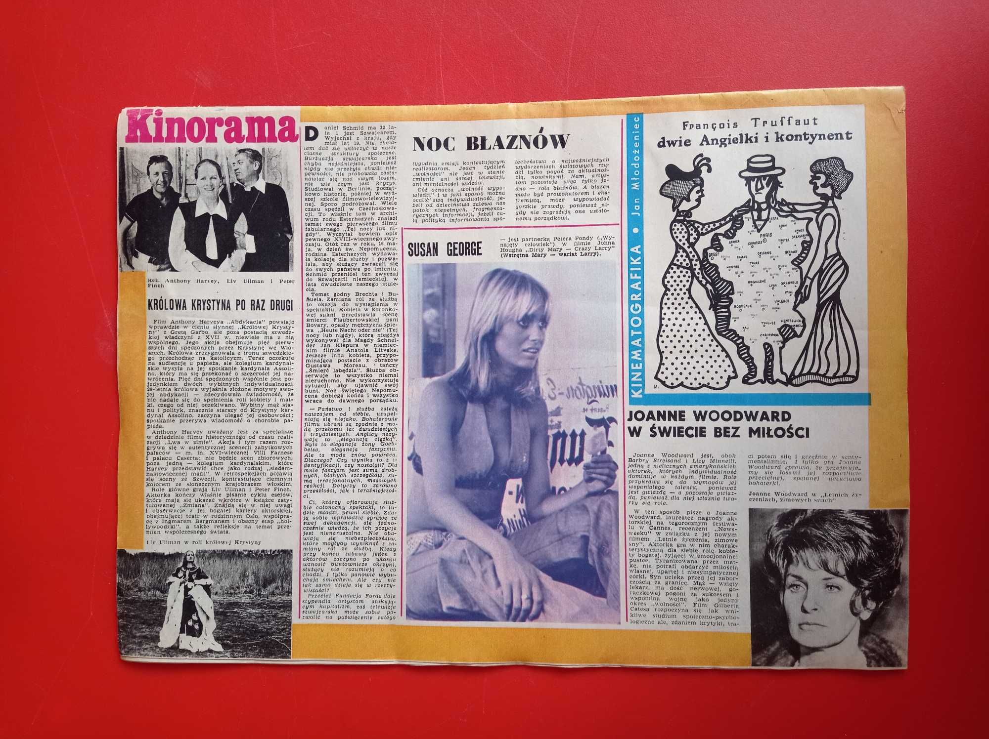 Magazyn ilustrowany FILM nr 1, 6 stycznia 1974, Małgorzata Potocka