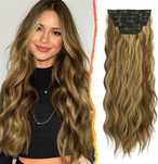 Pasma syntetyczne blond BARSDAR clip in 50 cm