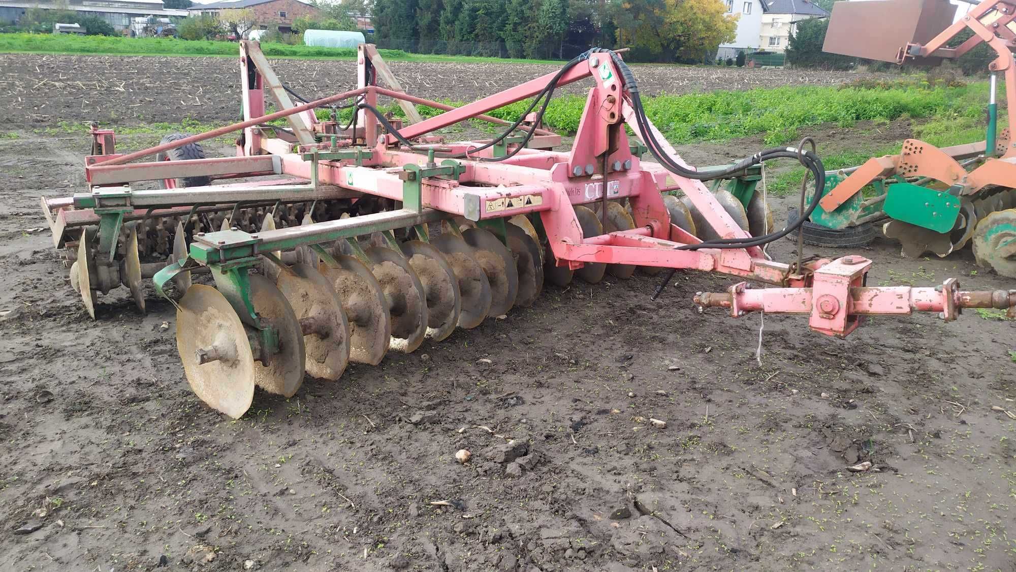 Brona talerzowa Unia CUT 4.0m wózek i Agregat talerzowy Agro-masz AT30