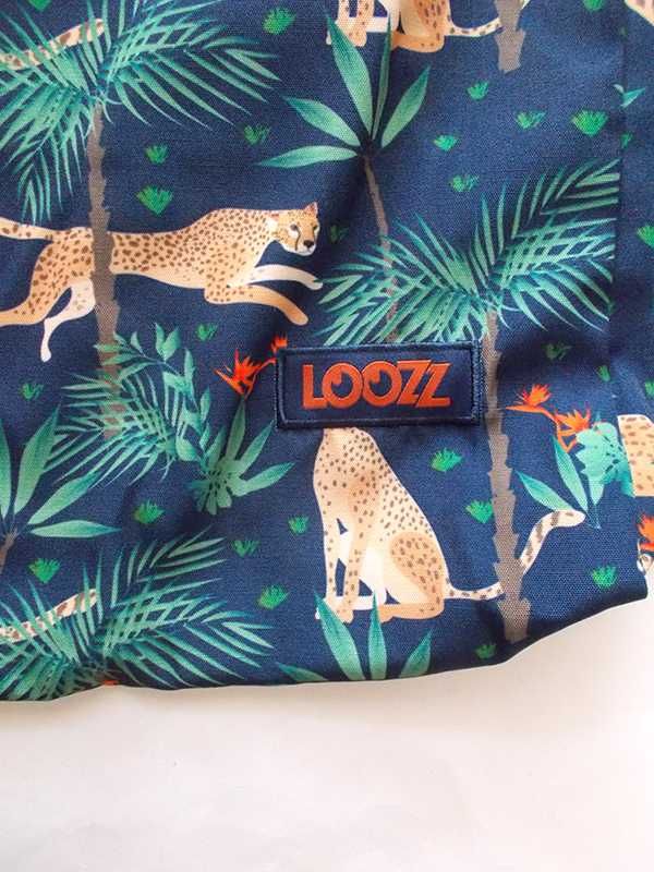 boho workoplecak, worek z gepardem, lampart plecak dżungla