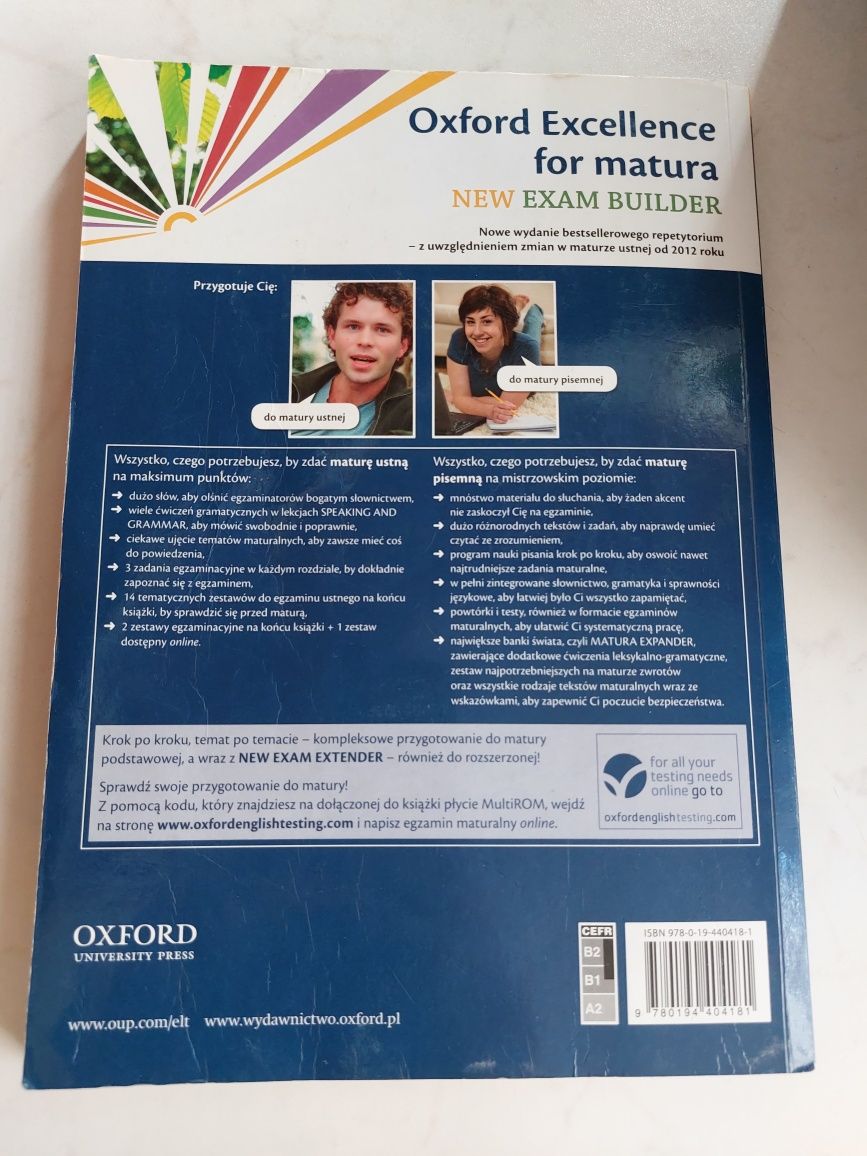 Podręcznik z repetytorium do języka angielskiego Oxford Excellence...