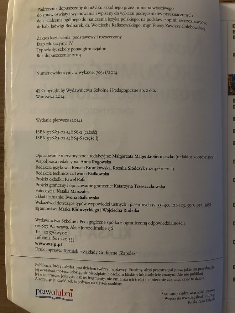 Zrozumieć tekst zrozumieć człowieka 1.1 język polski
