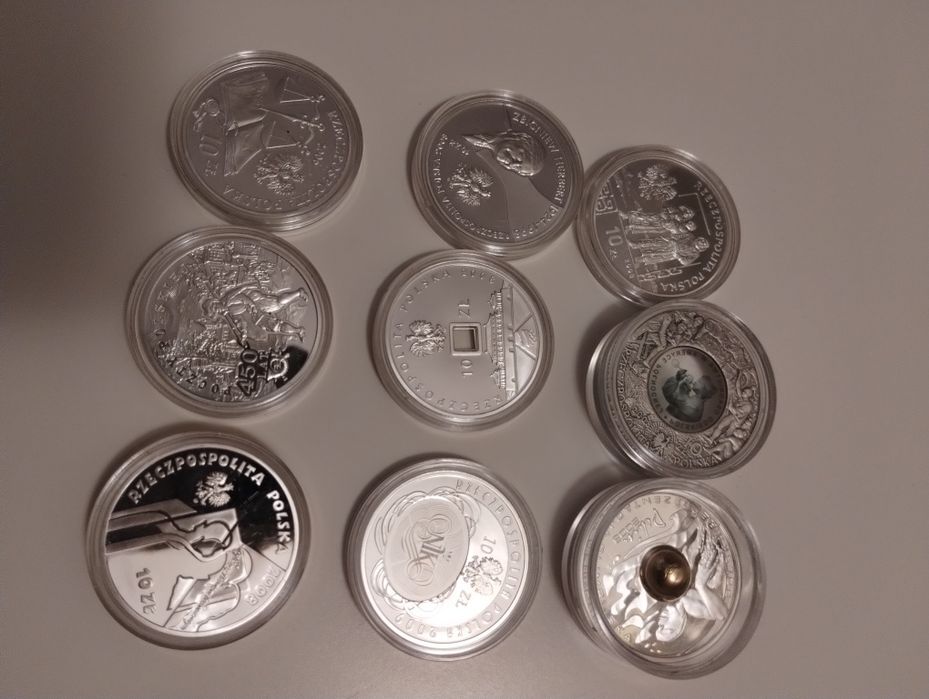 10zloty monety srebrne