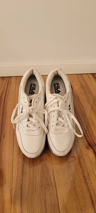 Białe damskie buty skórzane Fila ,roz 38