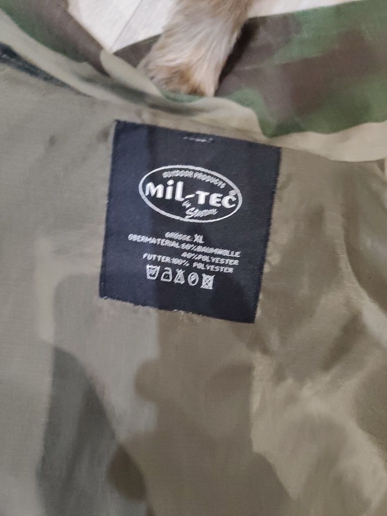 Kurtka Parka Wojskowa Moro z kapturem Mil-Tec LightWeight Smock CCE S