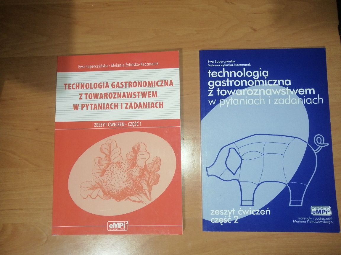 Zeszyty ćwiczeń dla technikum gastronomicznego nowe nie używane