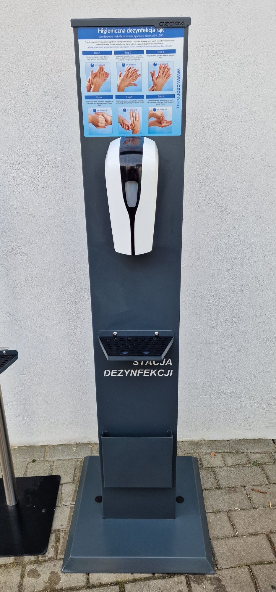 Stacja do dezynfekcji, dezynfekująca