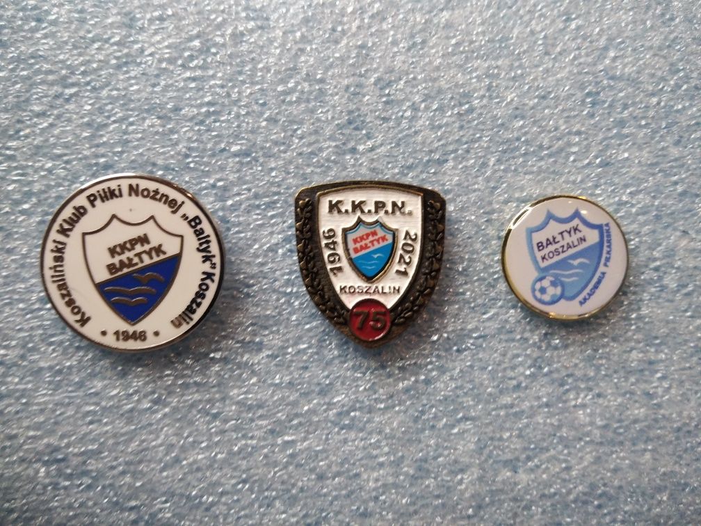 KKPN BAŁTYK KOSZALIN - zestaw odznak - przypinki odznaki piny znacz