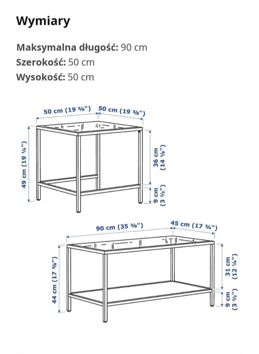 szklany stolik ława kawowy Vittsjo Ikea