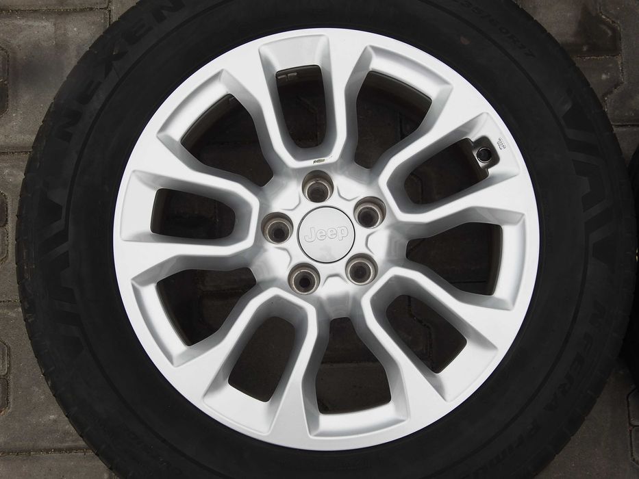4x 17" JEEP Compass Commander Renegade 7J 5X110 ET37,5 Jak NOWE + TPMS