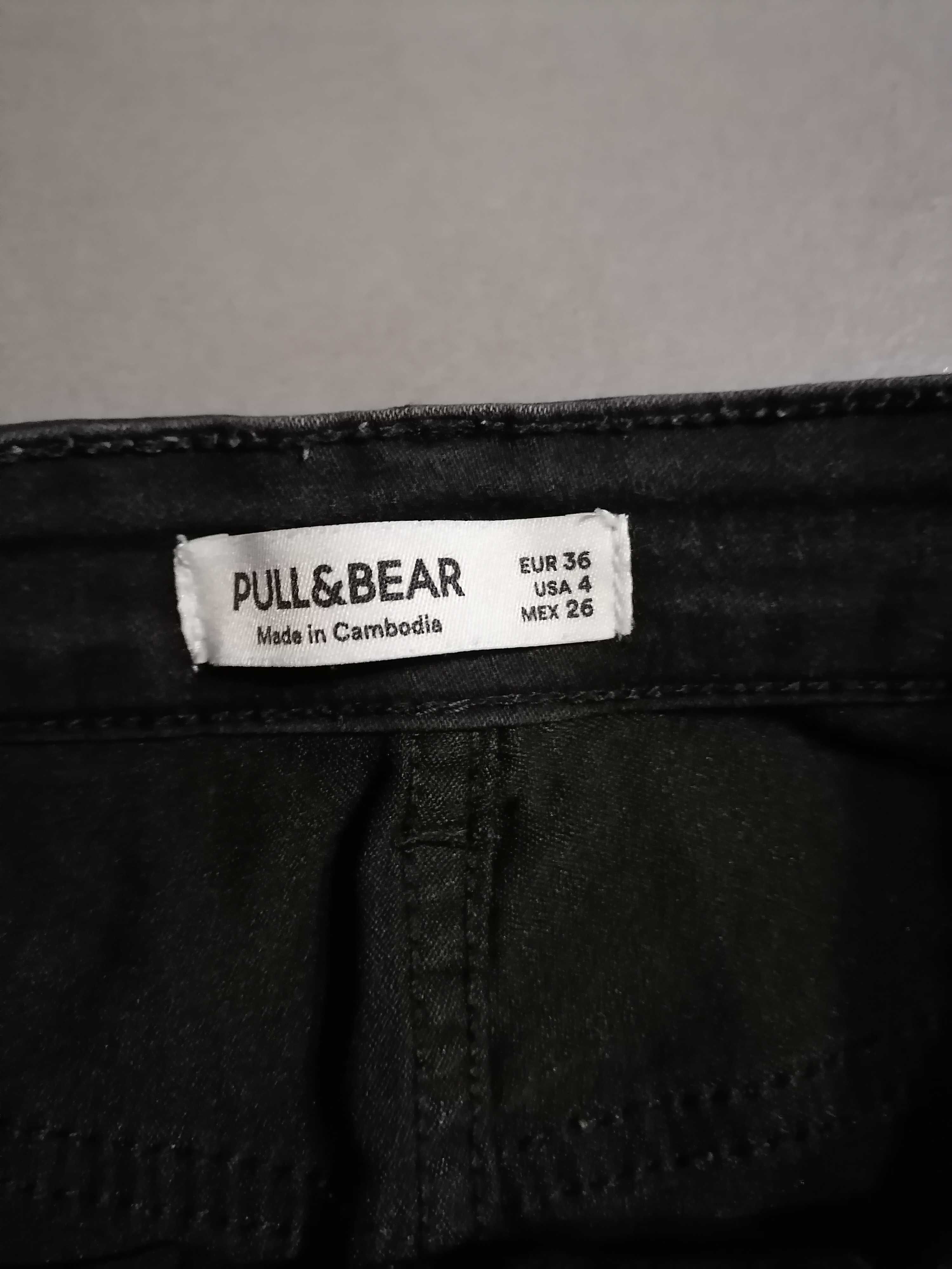 Pull&Bear spodnie jeansy z wysokim stanem r 36