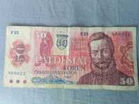 Banknot 50 Koron Słowacja z 1993 roku -Rzadki.