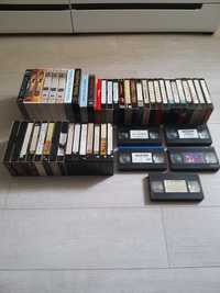 Filmy na kasetach VHS wideo - 49 sztuk.