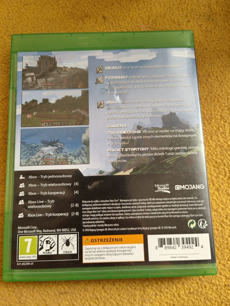 Minecraft Mojang Bed rock Edition pakiet startowy Xbox one s x series