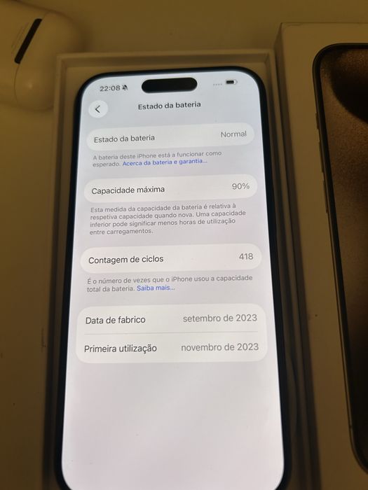 Iphone 15 pro preto